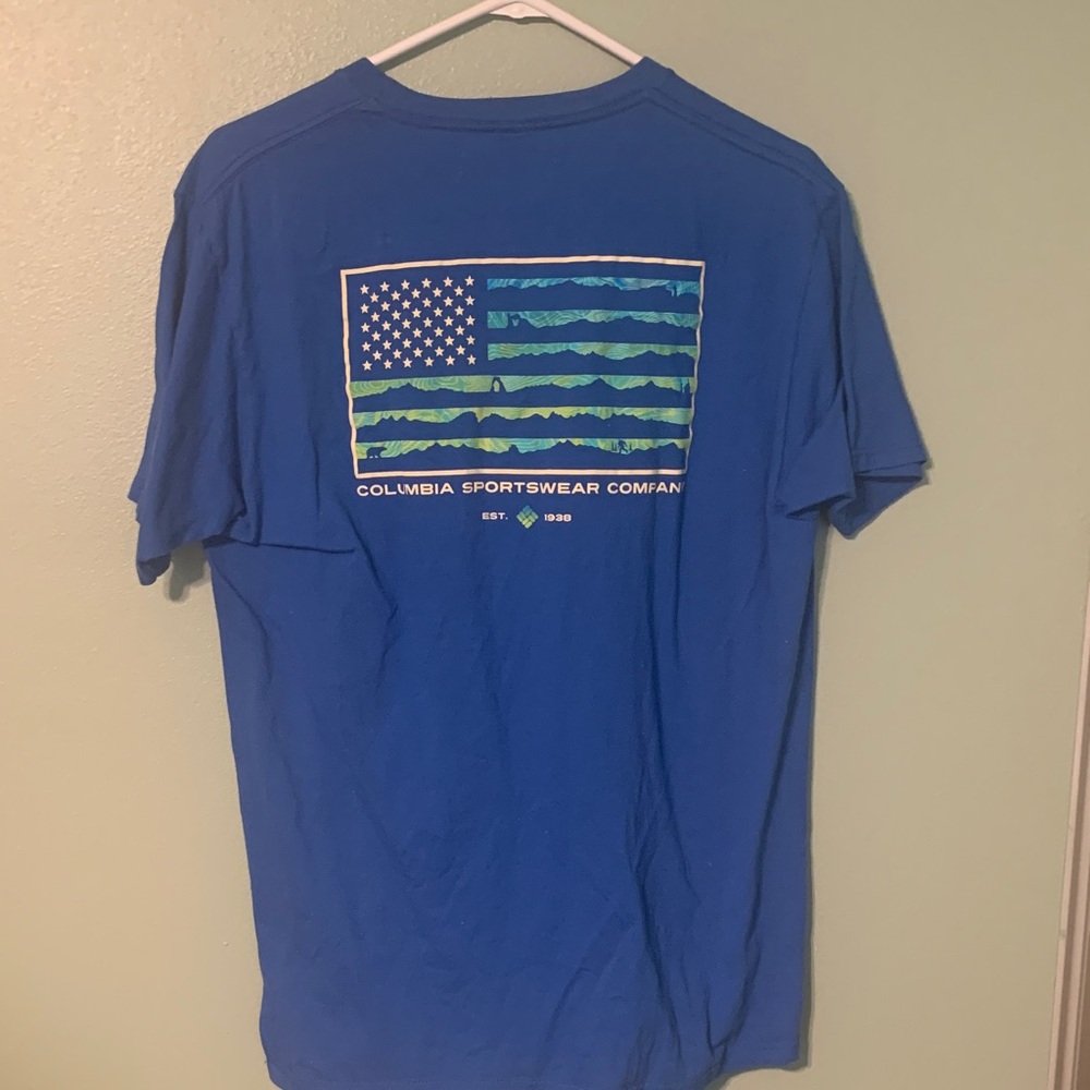 Columbia Blue Flag Graphic Tee